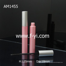 Lindo ronda de color rosa al por mayor tubo de rimel de aluminio vacío